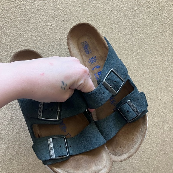 Birkenstock Women’s Sandals - Suede Grey - Picture 2 of 6